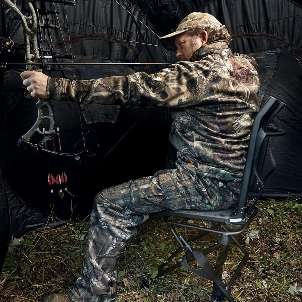 Swivel Hunting Blind Chair with Mesh Seat D46682