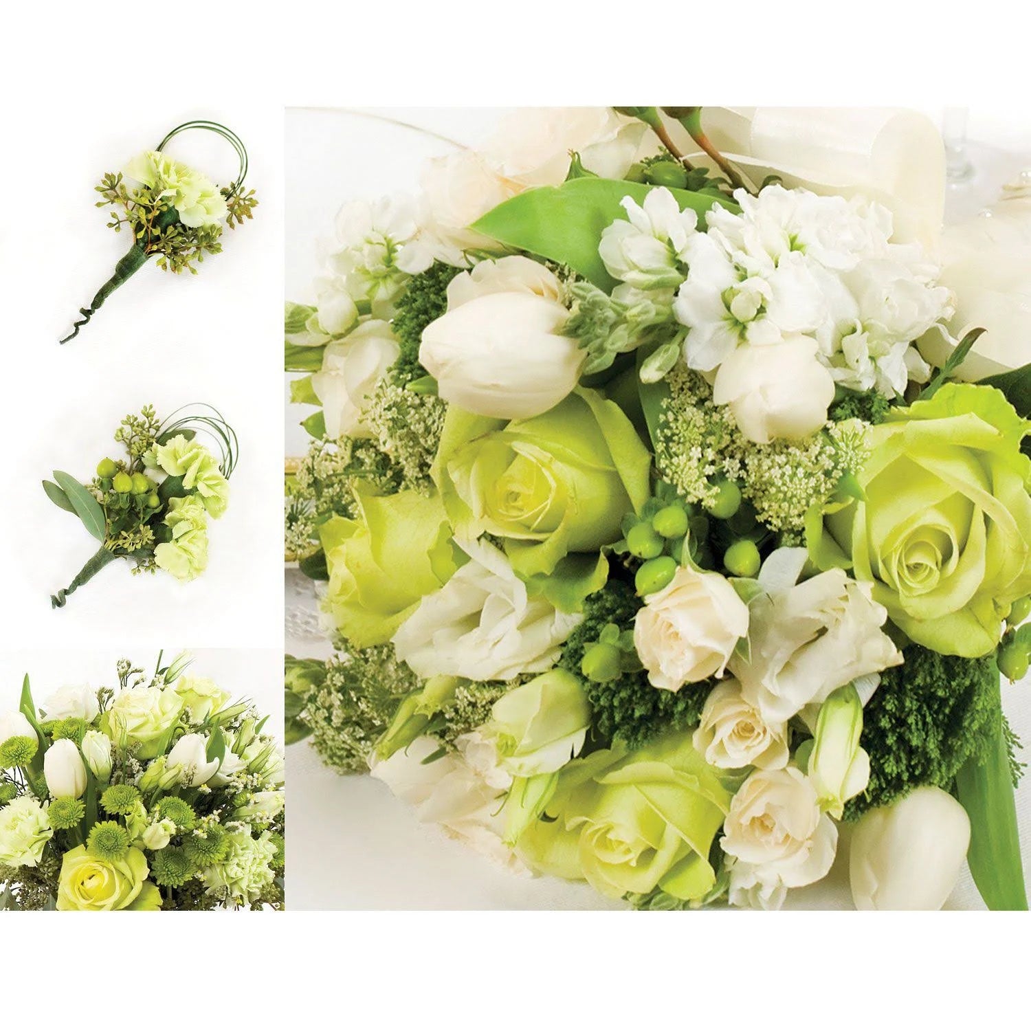 Green and White 33 Pieces O5073