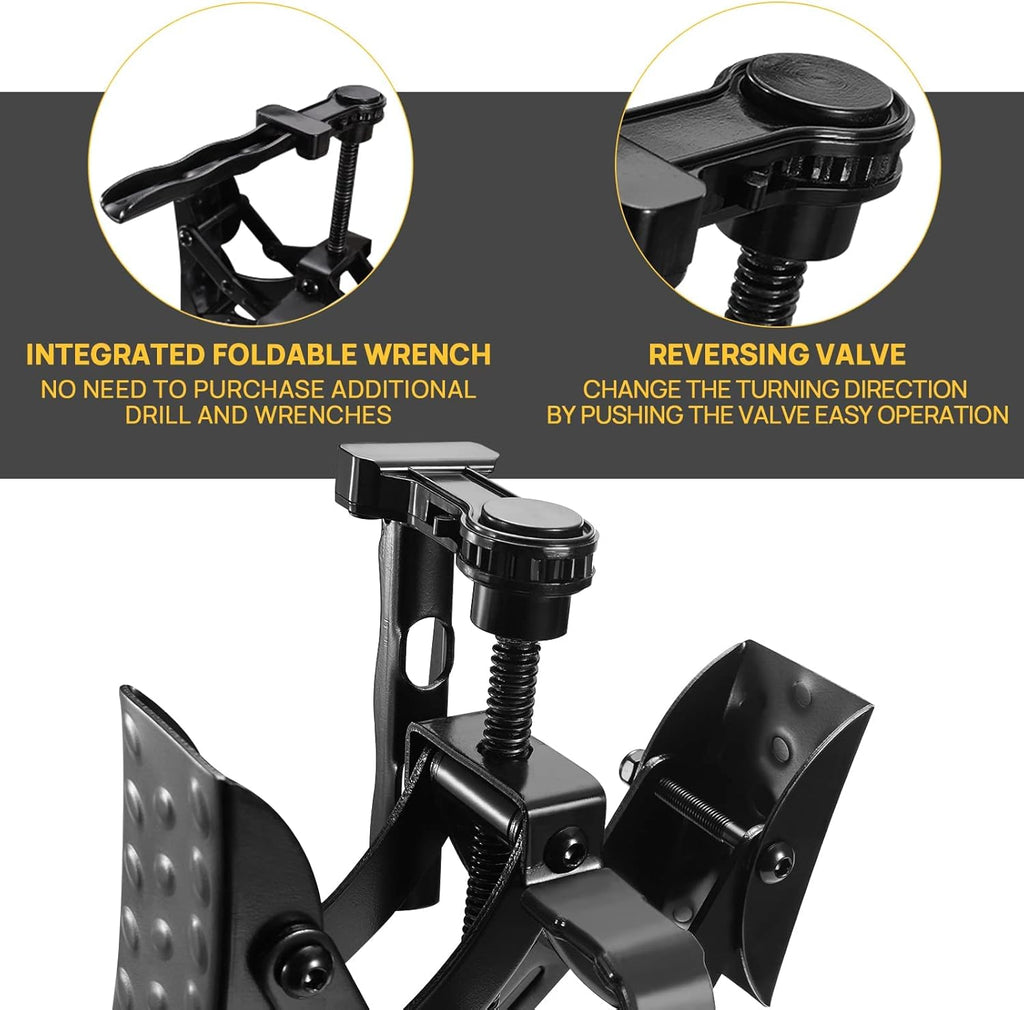 2 Packs RV Wheel Stabilizer with Integrated Wrench, Open 3'' to 10'' C343