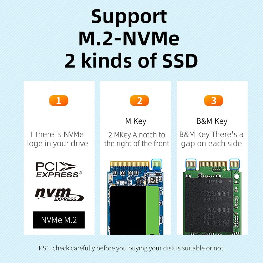 Portable Dual Bay M.2 NVME Docking Station Y949