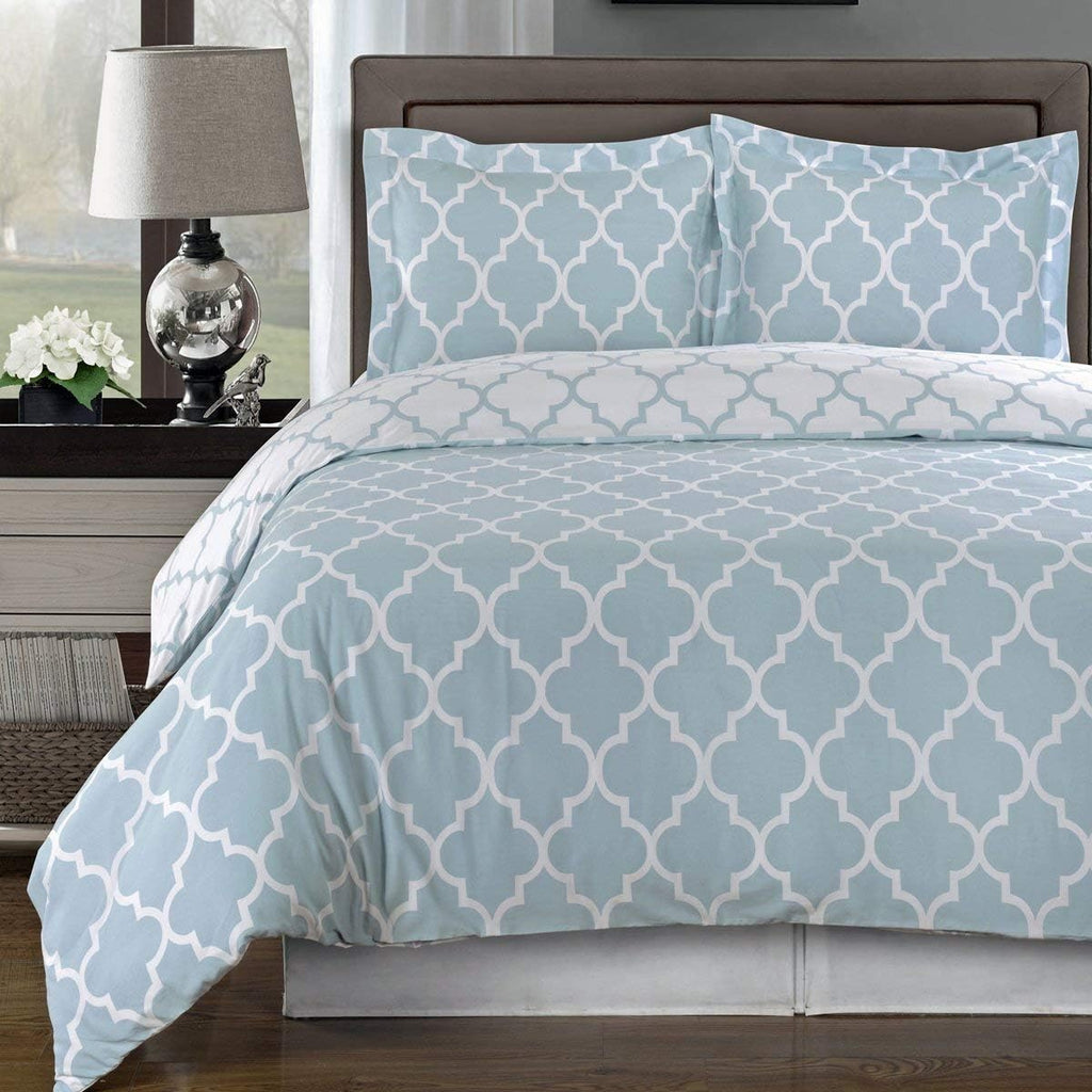 3-Piece Full / Queen Cotton Comforter Cover Set F542459
