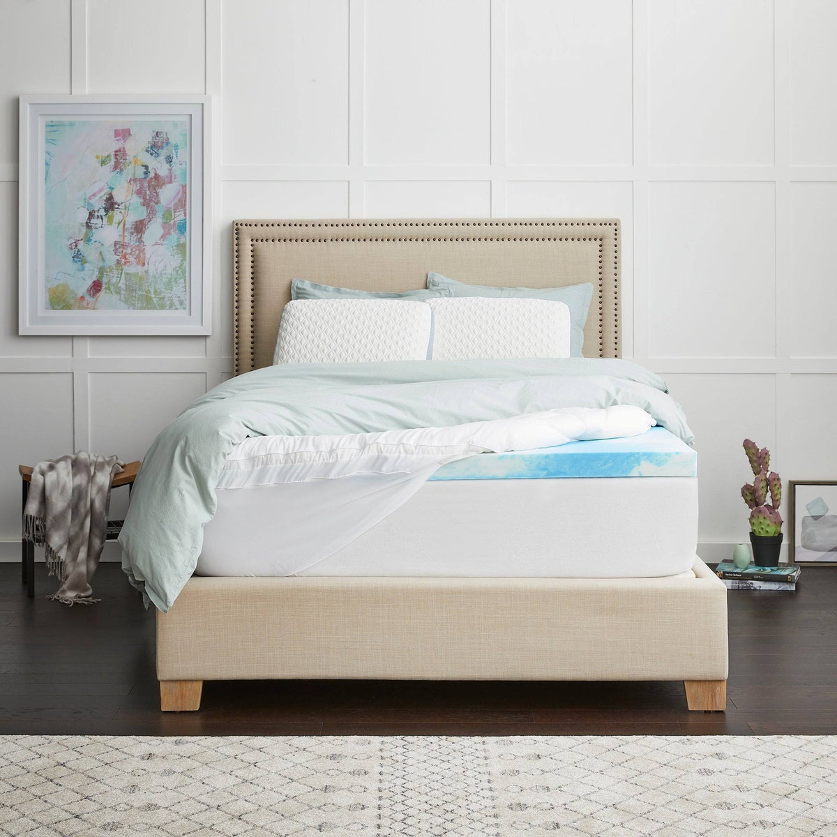 Full Memory Foam Mattress Topper with Cover N41263