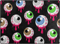 Halloween Alien Eyeballs Lightweight Carpet Mats Area Rug Z6403