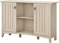 Antique White Accent Storage Cabinet with Doors E46387