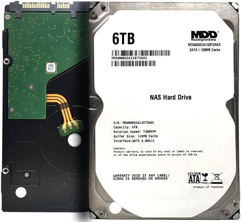 6TB 7200RPM 128MB Cache SATA 3.5inch Internal Hard Drive W7039