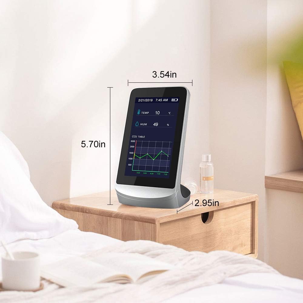 Indoor CO2 Meter with LED Display Air Quality Monitor G456