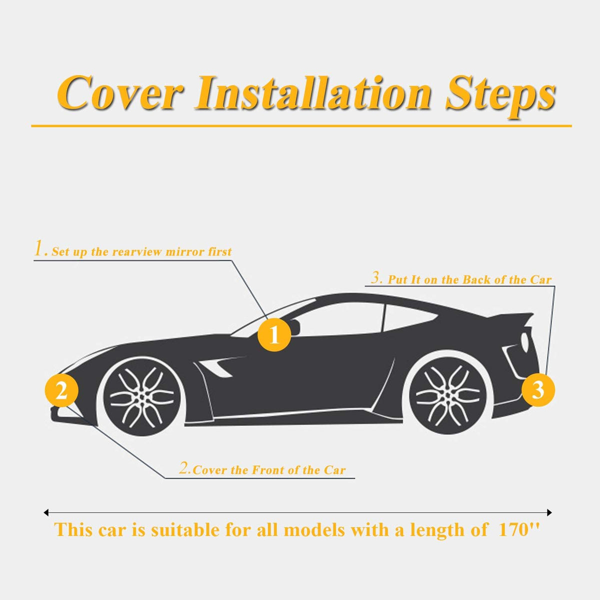 6 Layers Waterproof Car Cover with Zipper Cotton Z59979