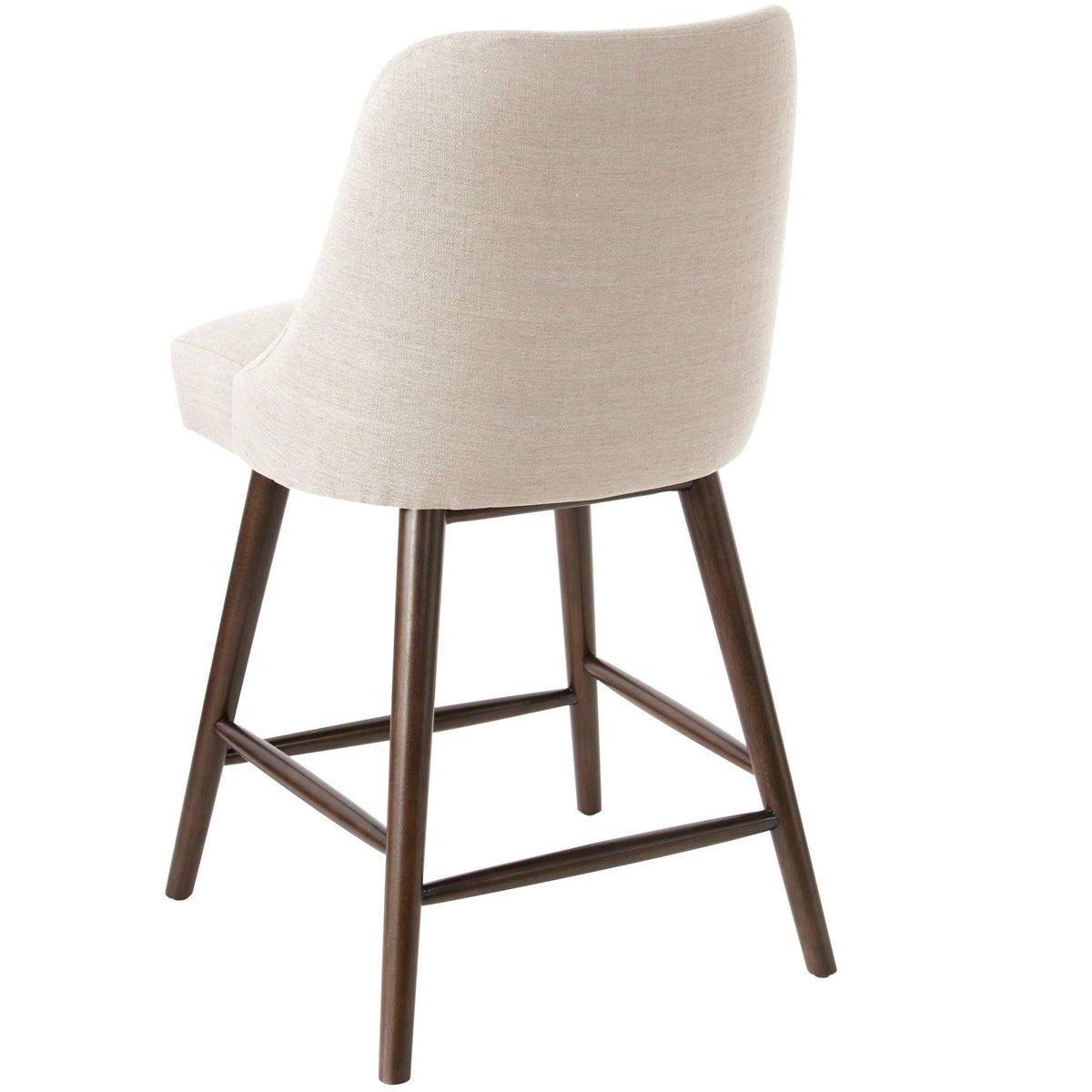Modern Counter Height Barstool Talc Linen D647