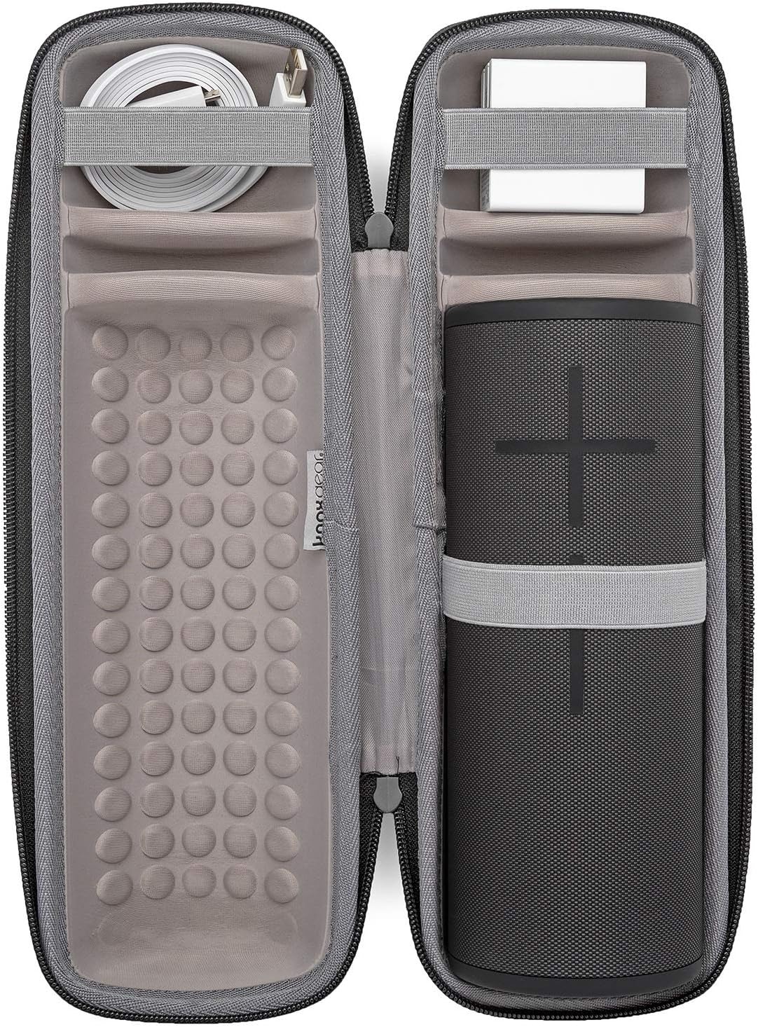 Waterproof Wireless Bluetooth Speaker (Night Black) with Padded Case E432