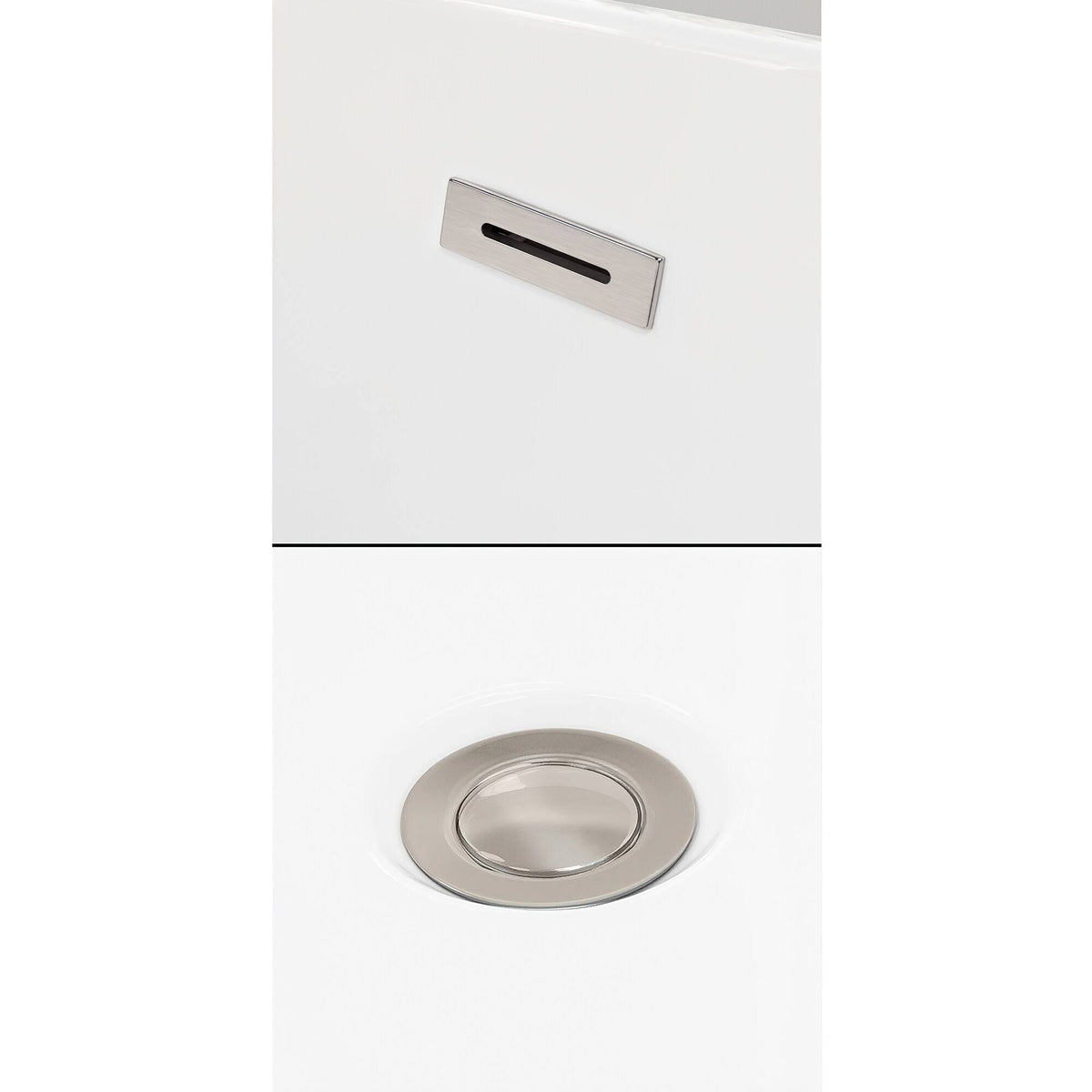 Matte Black Square Bathtub Trim Kit S666849