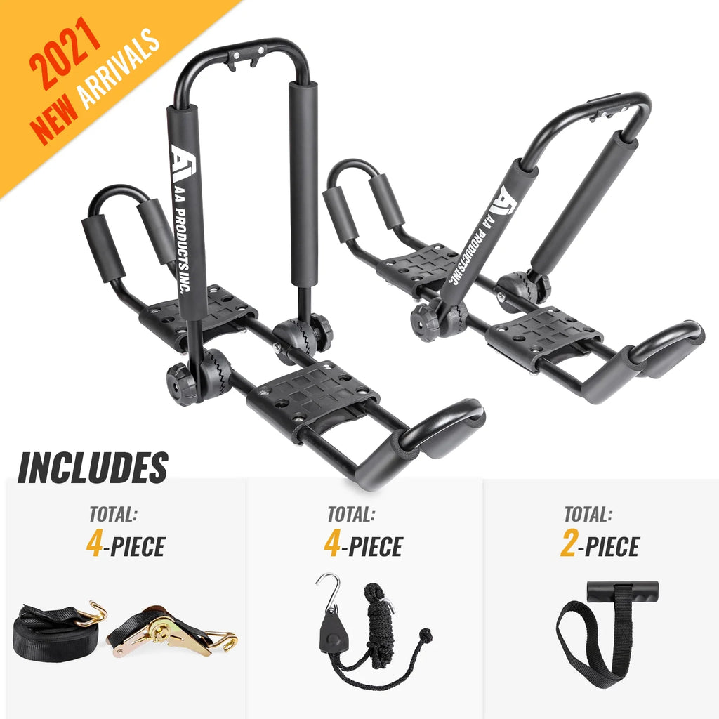 Folding Kayak Roof Rack for Canoe, SUP, Surfboard and Ski Board U54457