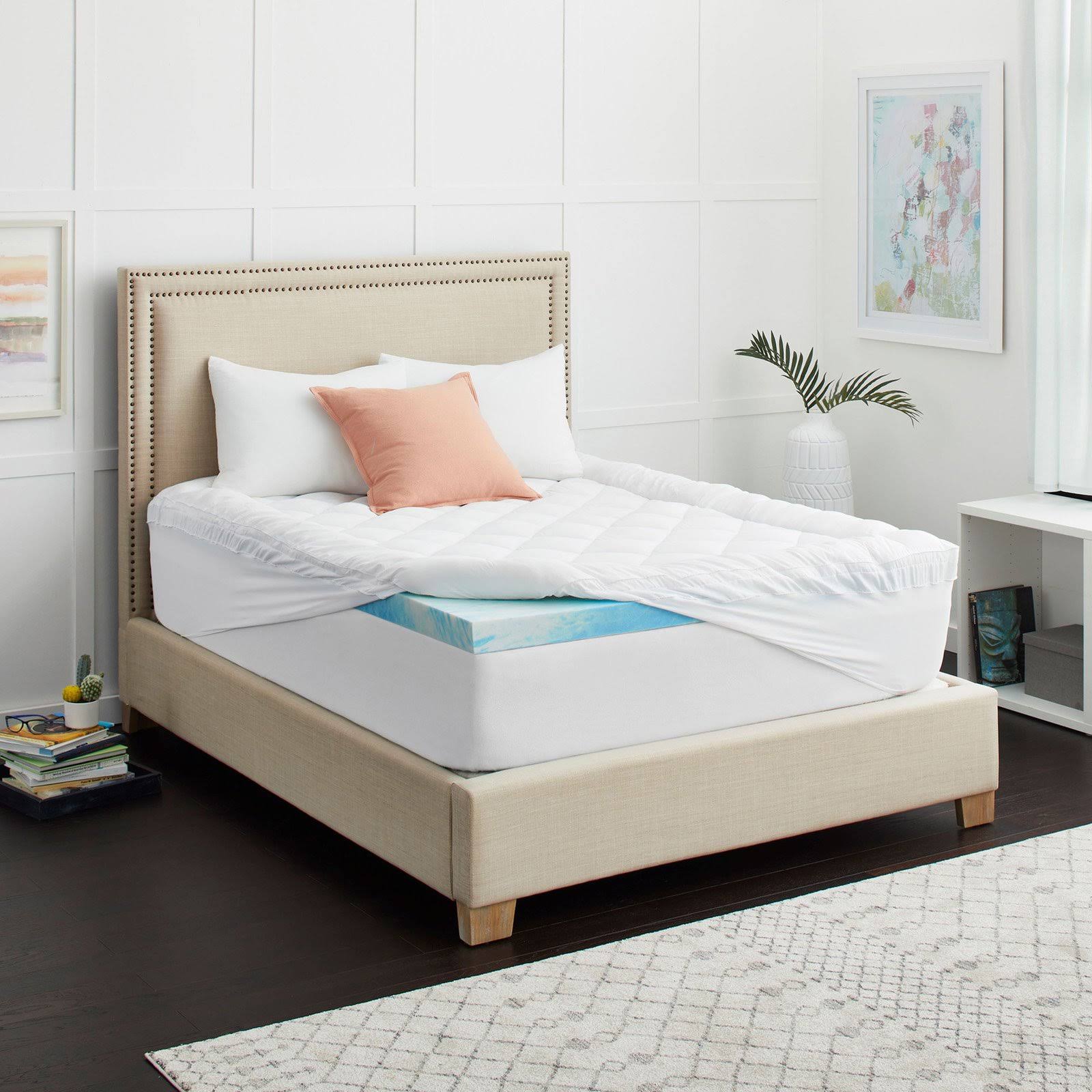 Full Memory Foam Mattress Topper with Cover N41263