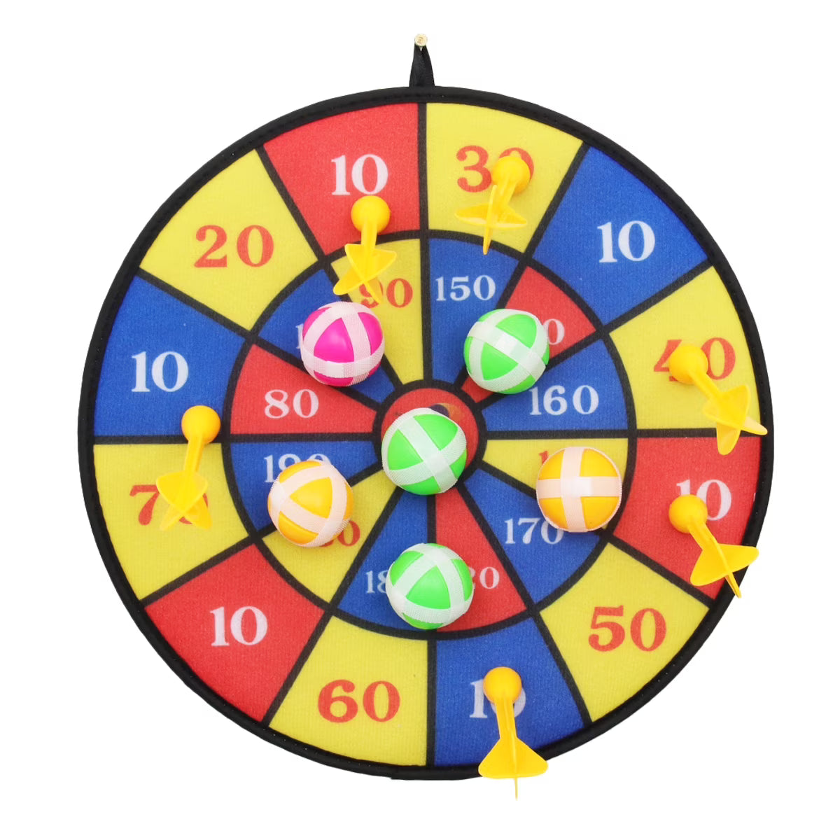 Flocking Dart Board with 4pcs Darts Dartboard Set O4880