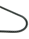 Black Titanium 4MM Curb Chain Necklace 24" N50097