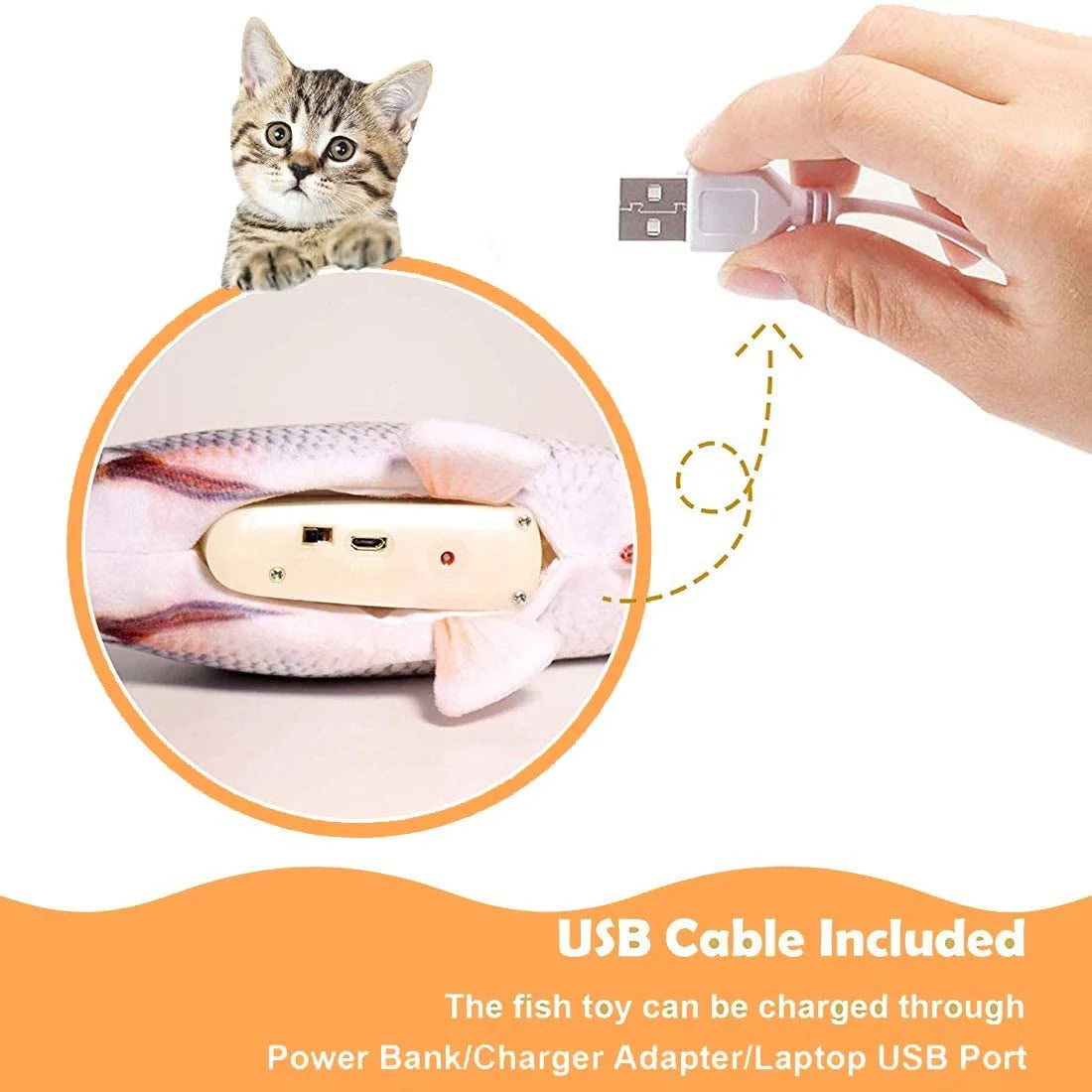 Plush Interactive Cat Toy T471922
