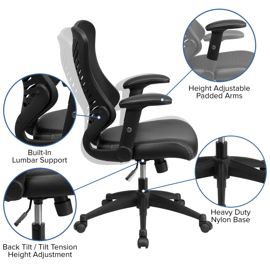White Mesh Swivel Office Chair E780