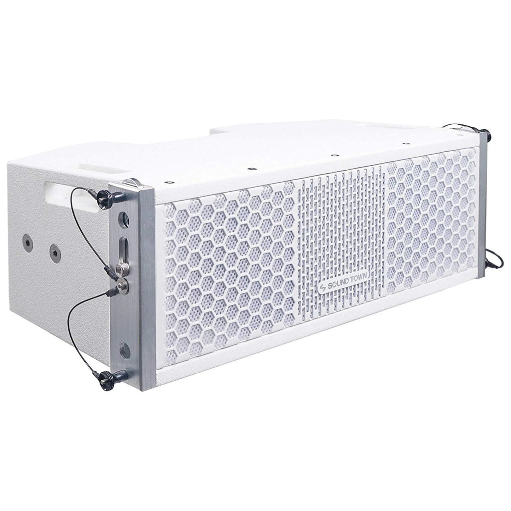 White Line Array Speaker System with 15-inch Subwoofer and Four 2 X 5-inch Speakers X208058