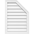 Half Octagon Top Right Surface Mount PVC Gable Vent D535
