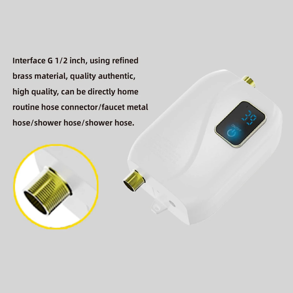 Instant Water Heater 3000W Electric Tankless with LCD Display B778
