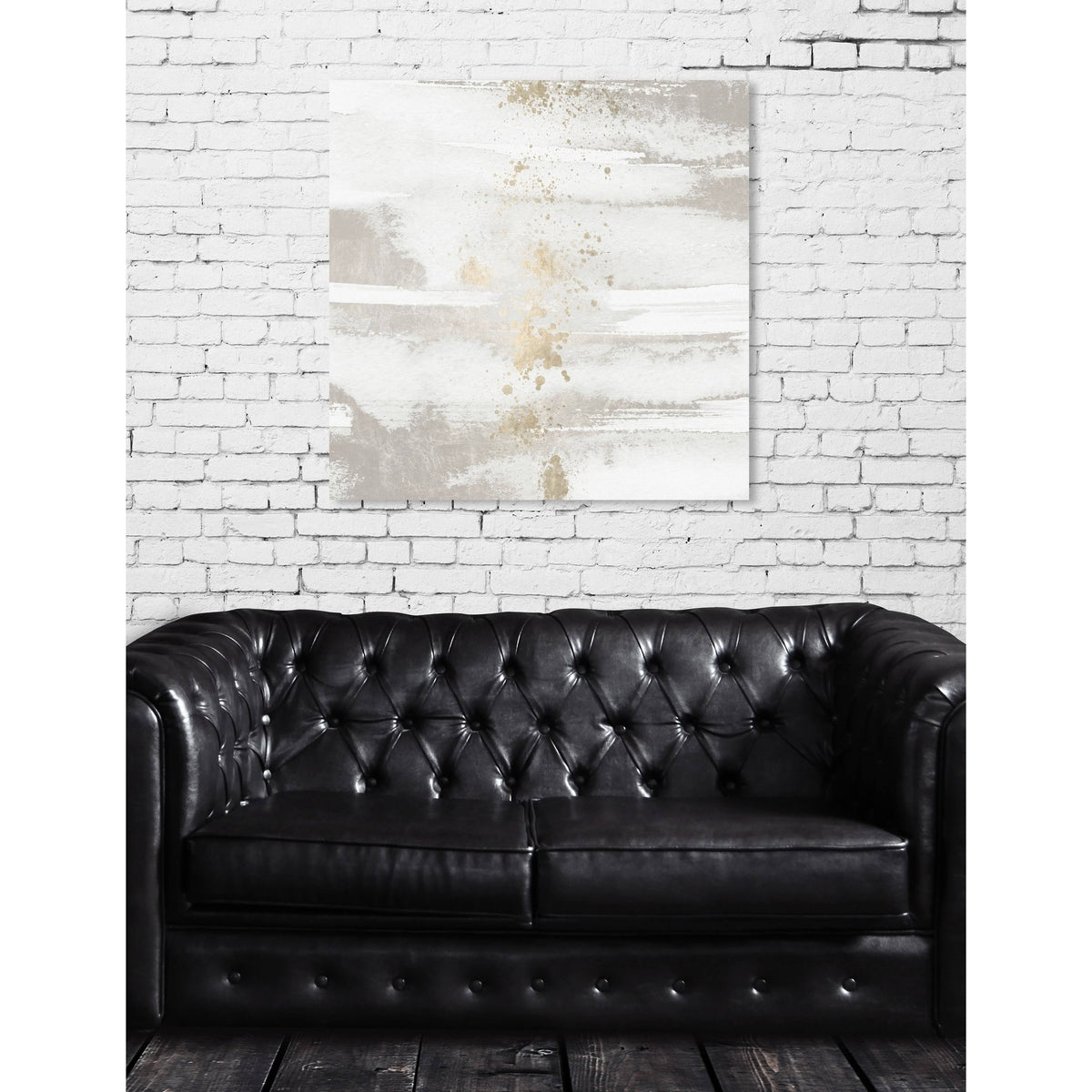 White Abstract Canvas D76163