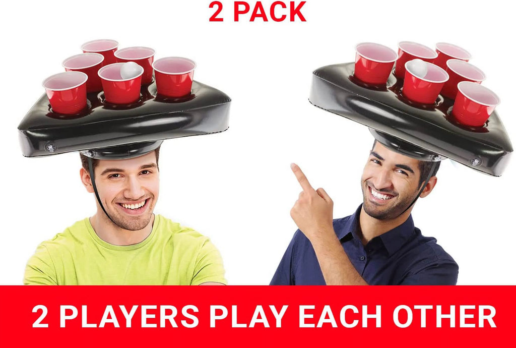 Inflatable Pong Hat Game Set with 16oz Red Cups and Pong Balls U979529
