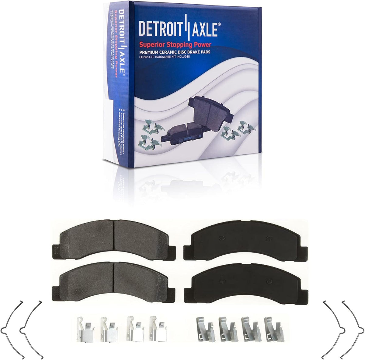 4WD 331mm Front Drilled Slotted Brake Rotors + Brake Pads 4pc Set N64450