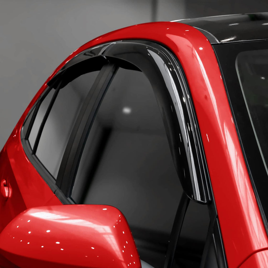 Glass Tape-on Rain Guards for Toyota Corolla Sedan, 4 Pieces Y88155