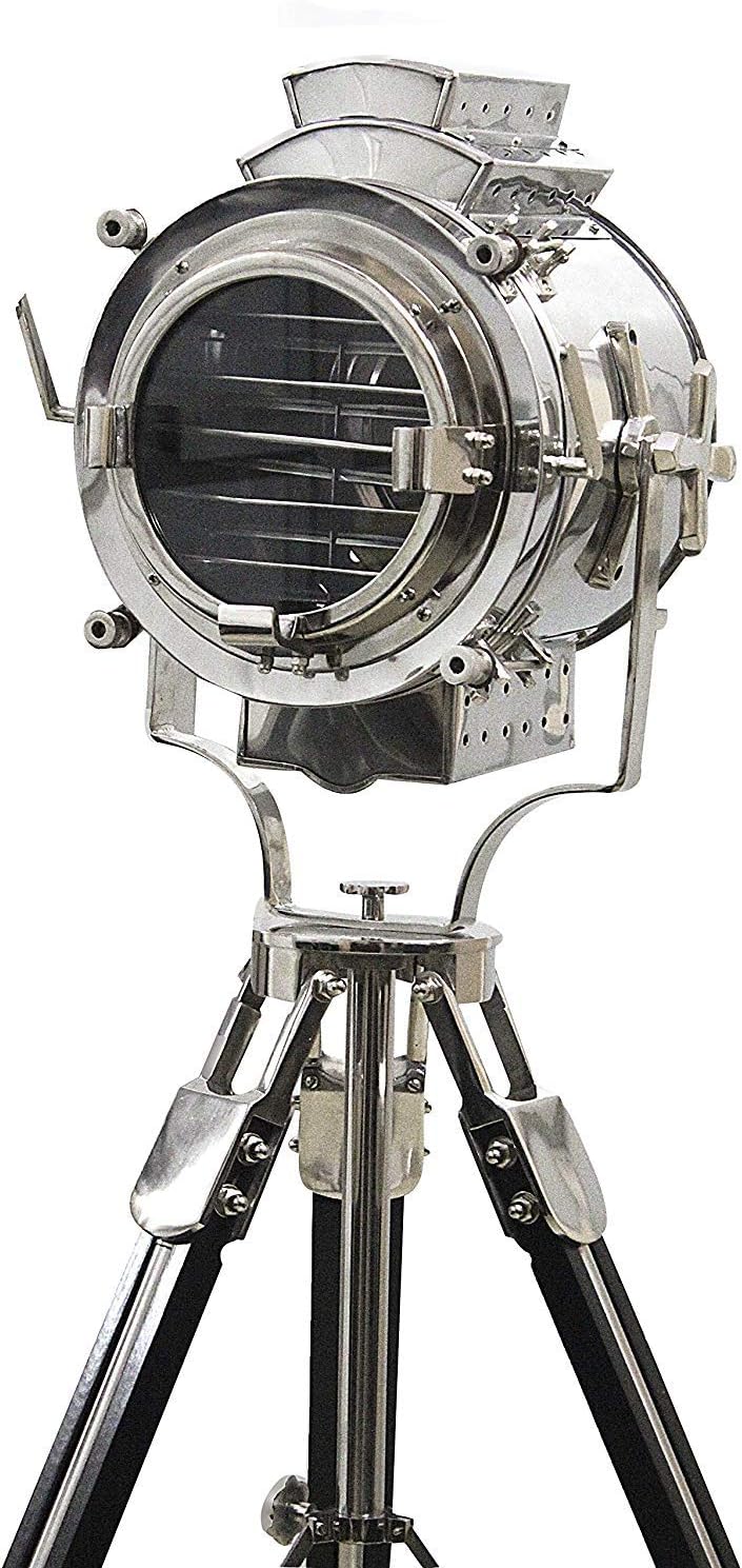 Chrome Tripod Floor Lamp 65 Inches Z97693