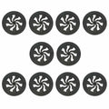 10 Round Cast Aluminum Wall Floor Vent Grate Z30925