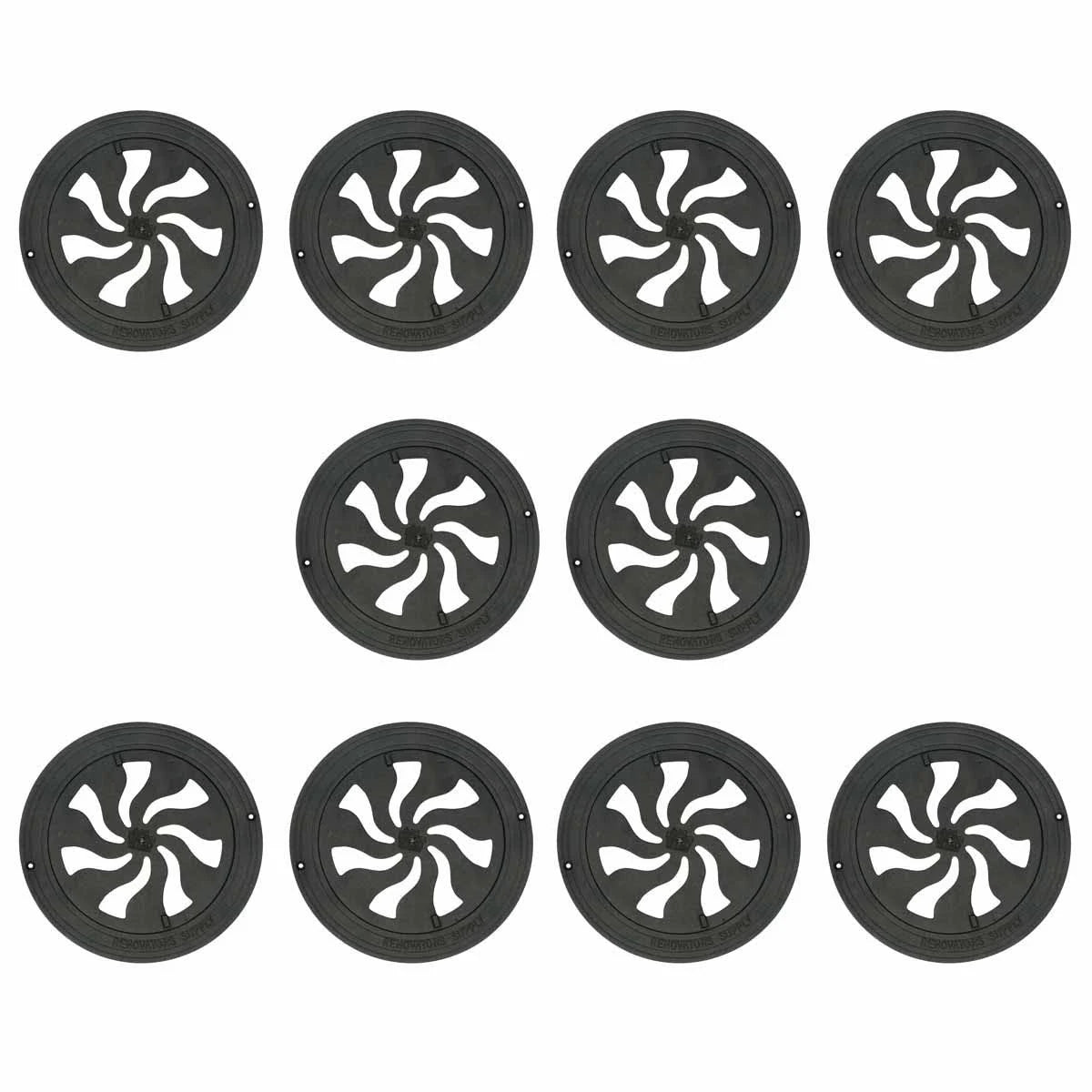 10 Round Cast Aluminum Wall Floor Vent Grate Z30925
