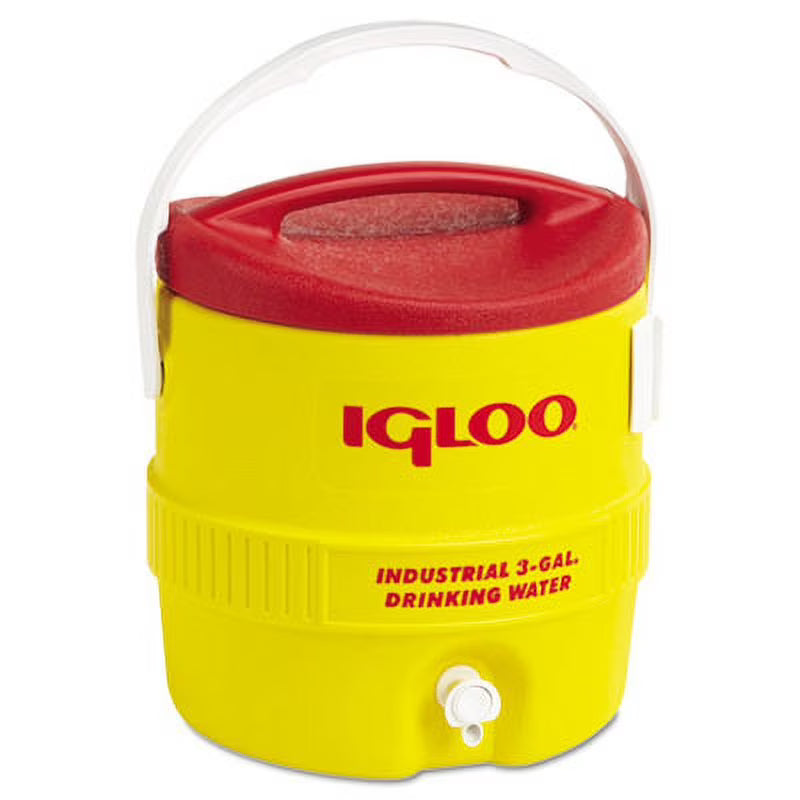 3 gal Yellow Red Water Cooler A6542