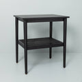 Black Wood & Cane Accent Table K234511