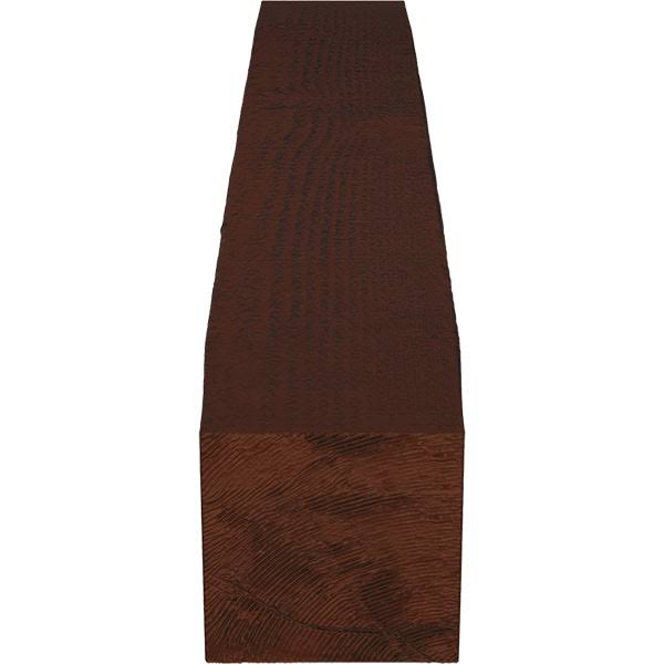 Rough Sawn Faux Wood Fireplace Mantel, Natural Pecan J412694