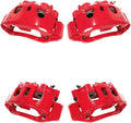 Premium Semi-Loaded Red Calipers Brake Kit F1323