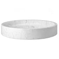 White Carrara Marble Round Vessel Sink Y5865