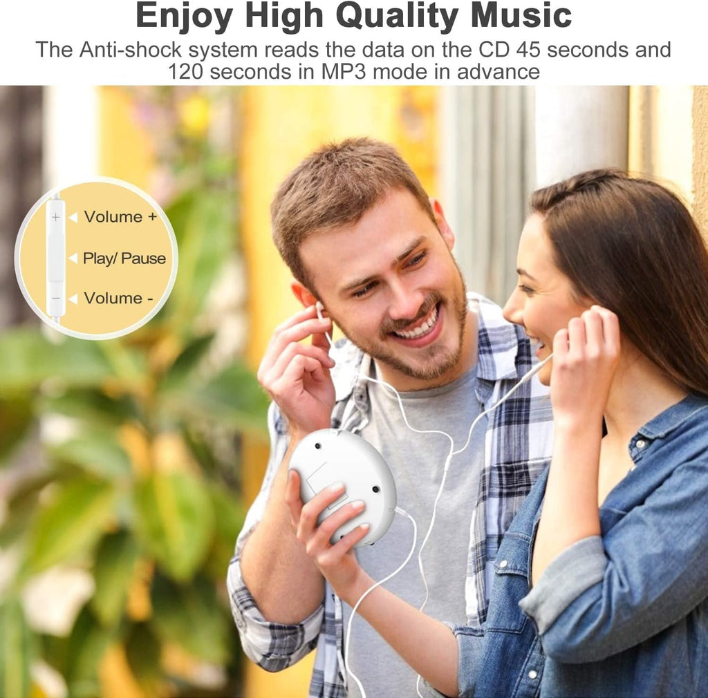 Portable CD Player with Bluetooth, LCD Display, Pack of 2 V548459