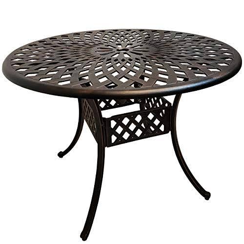 5-Piece Cast Aluminum Patio Dining Set with 4 Chairs F996362