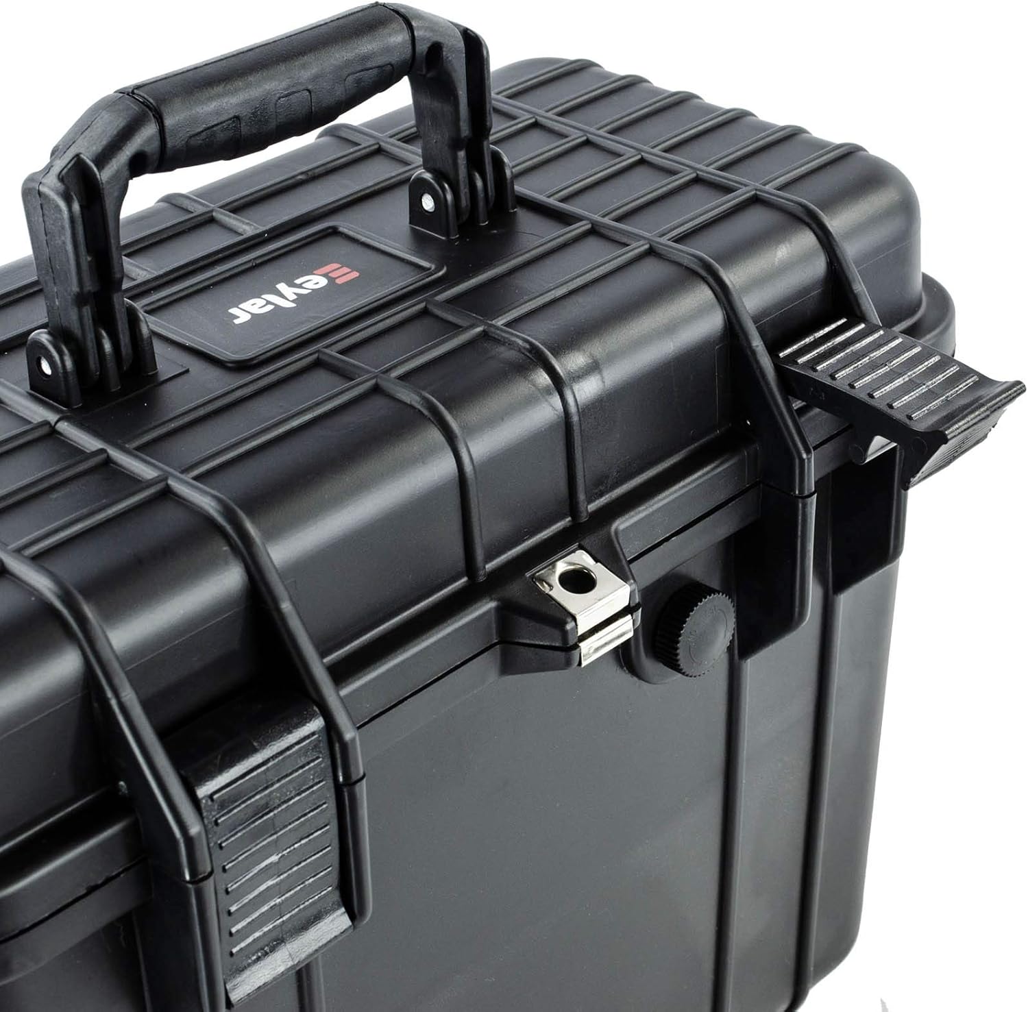 Pack of 2 Water and Shock Resistant Protective Gear Case with Foam (Black) Q268