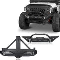 Rear Bumper with Spare Tire Carrier and Front Bumper Combo W772847