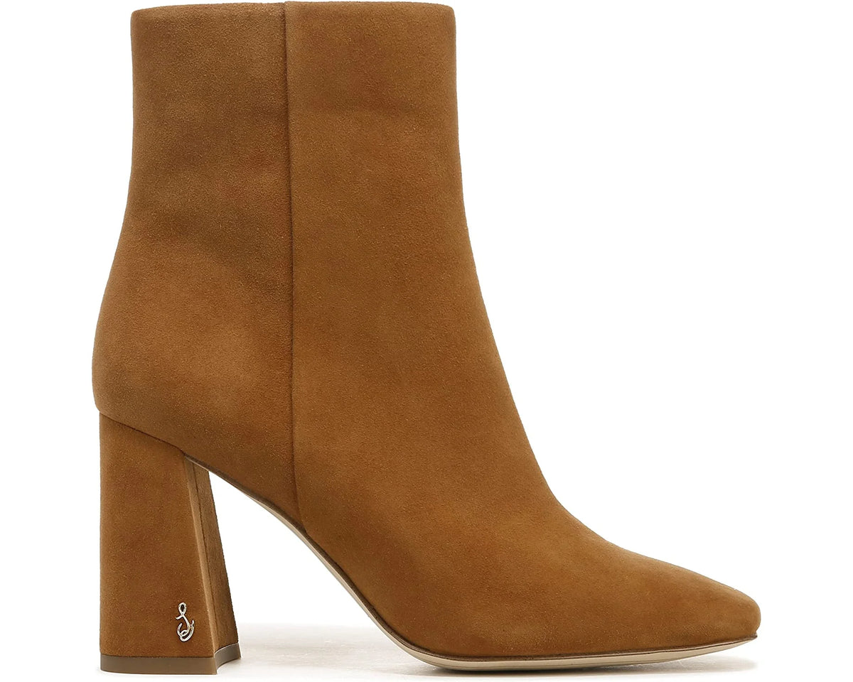 Frontier Brown Leather Block Heel Dress Boots S426325