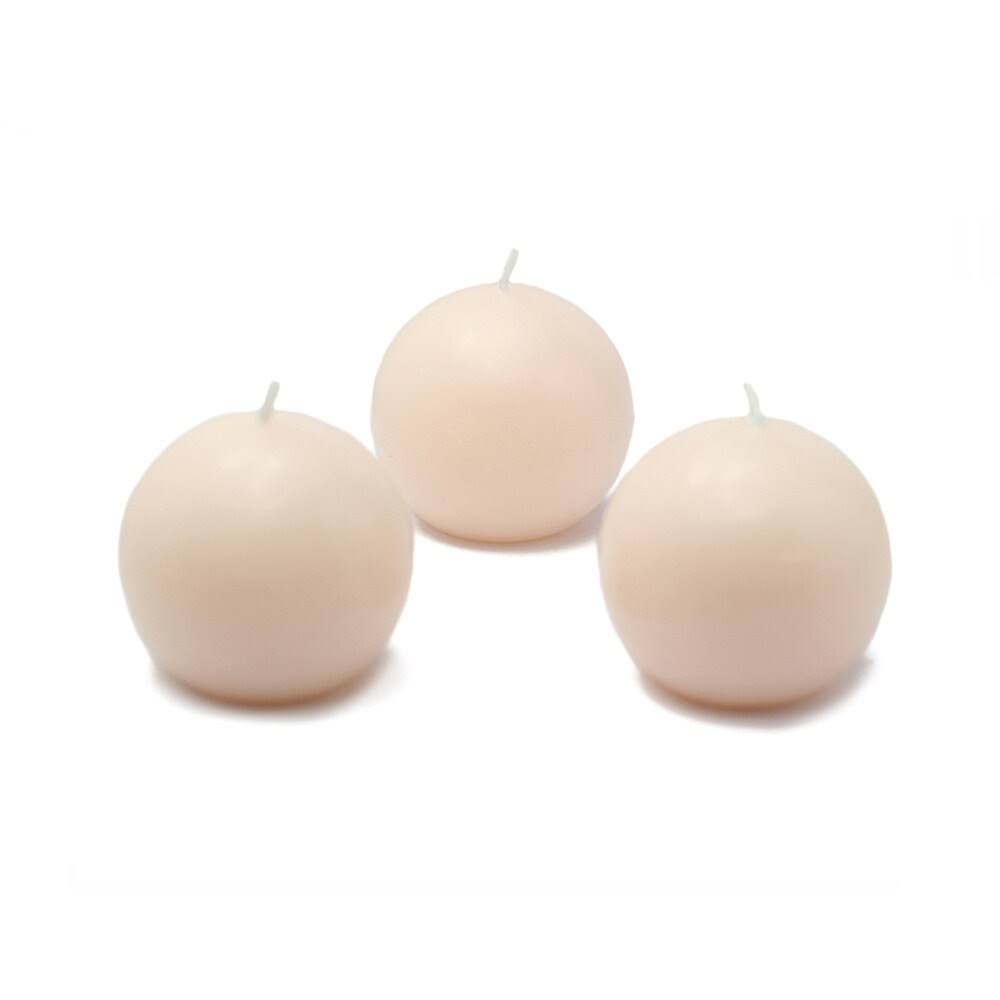 96 Pcs Sage Green Ball Candles L135