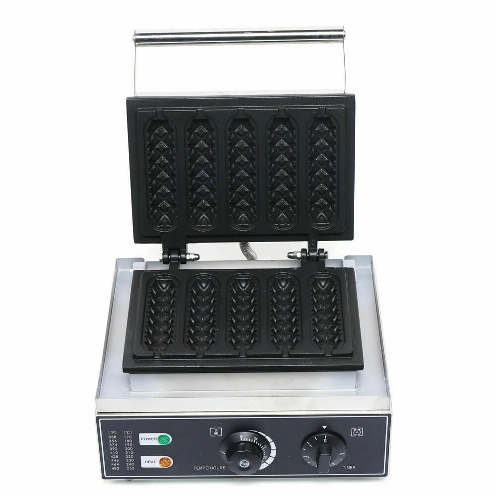 5 Grooves Non-Stick Electric Waffle Maker Machine W8670
