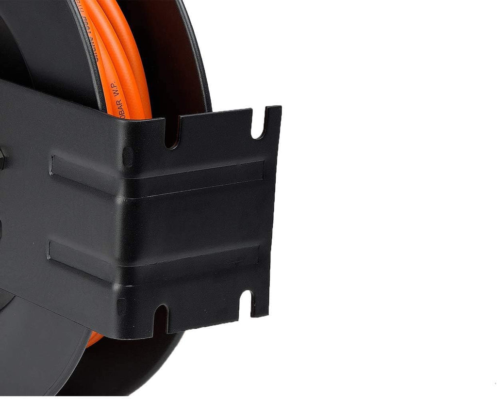 Retractable Air Compressor Hose Reel with 3/8 in. x 50 ft Hybrid Hose, 300PSI A3797