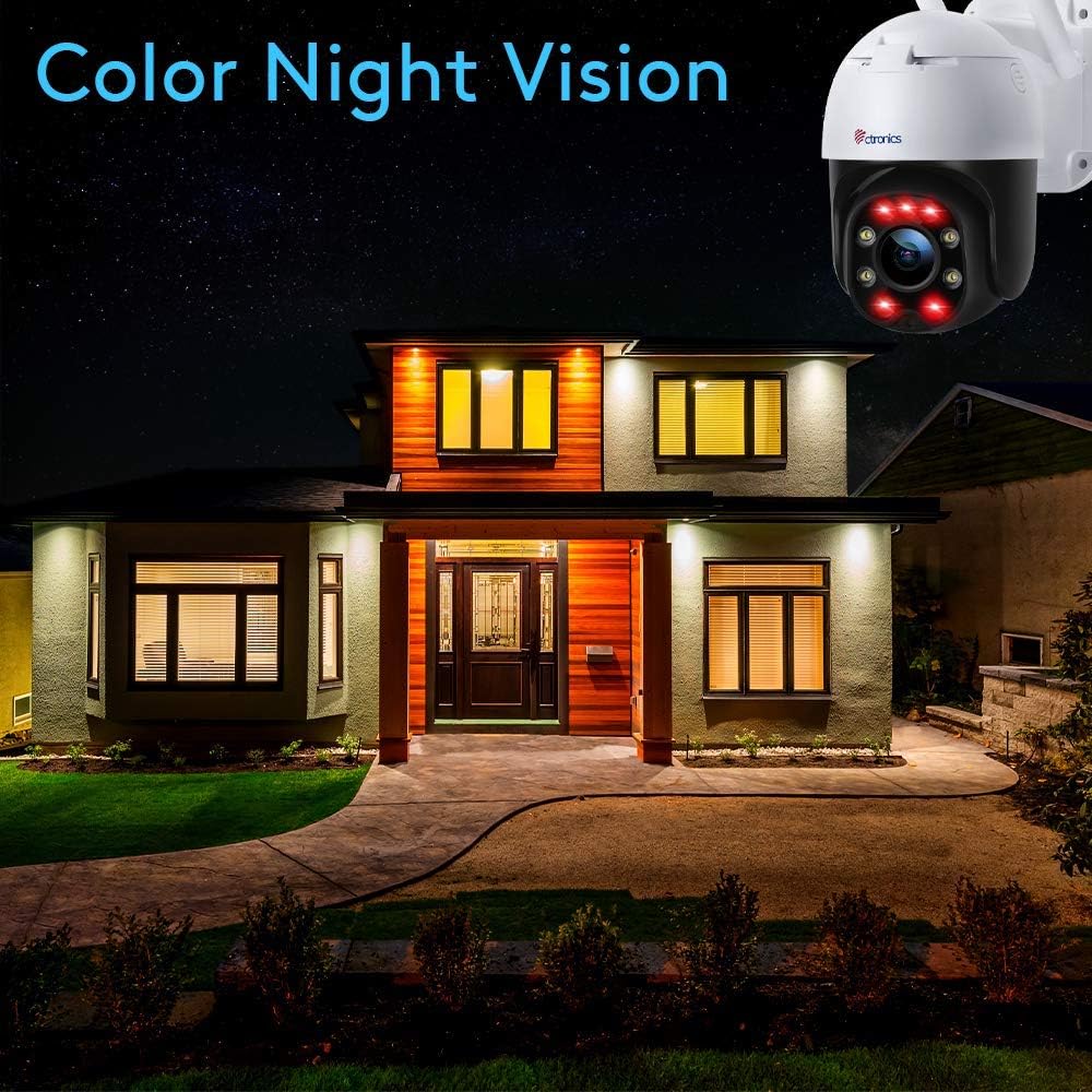 1080P Outdoor WiFi Security Camera with Auto Tracking E9808