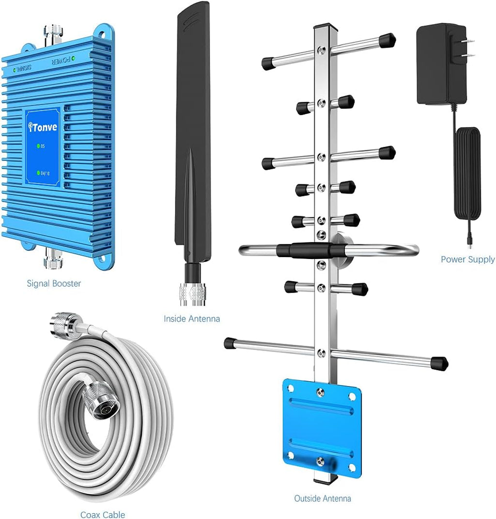 Cell Phone Signal Booster for Home Office, Band 4/5/10/66, FCC Approved I839