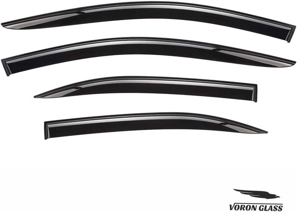 Glass Tape-on Rain Guards for Toyota Corolla Sedan, 4 Pieces Y88155