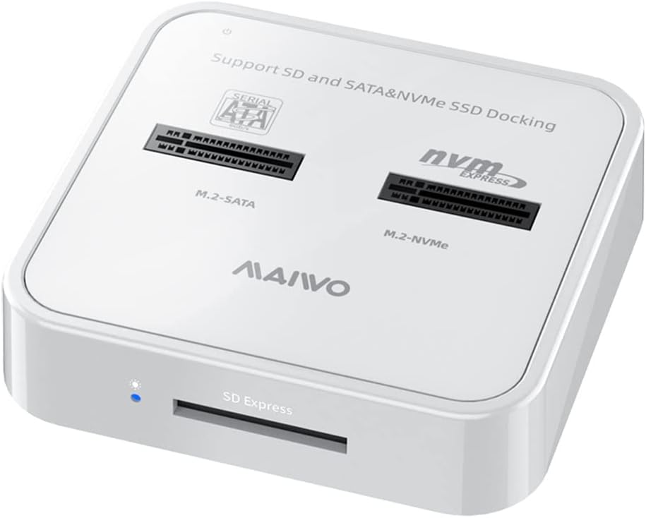 Portable Dual Bay M.2 NVME Docking Station Y949