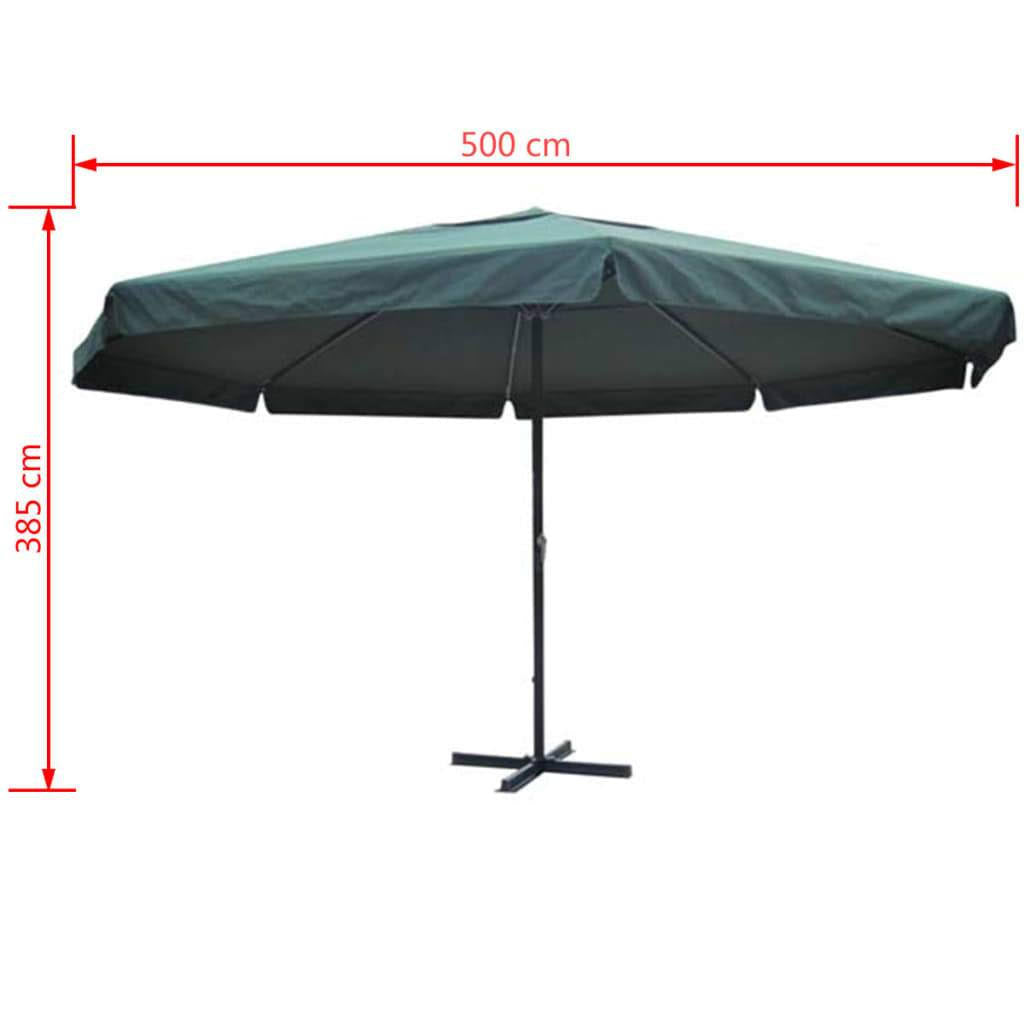 White Aluminum Parasol T10489