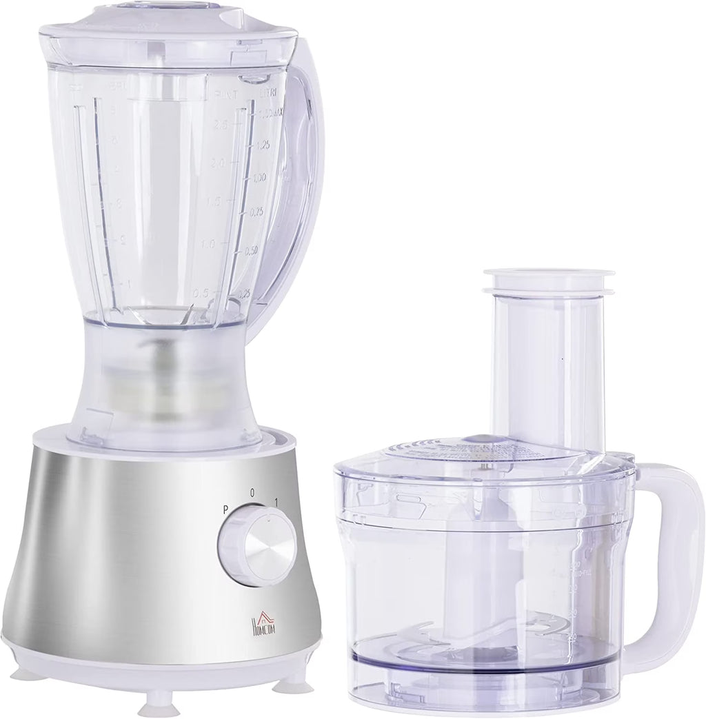2 in 1 Blender and Food Processor, 500W 5-Cup Bowl, 1.5L Blender Jug R247024