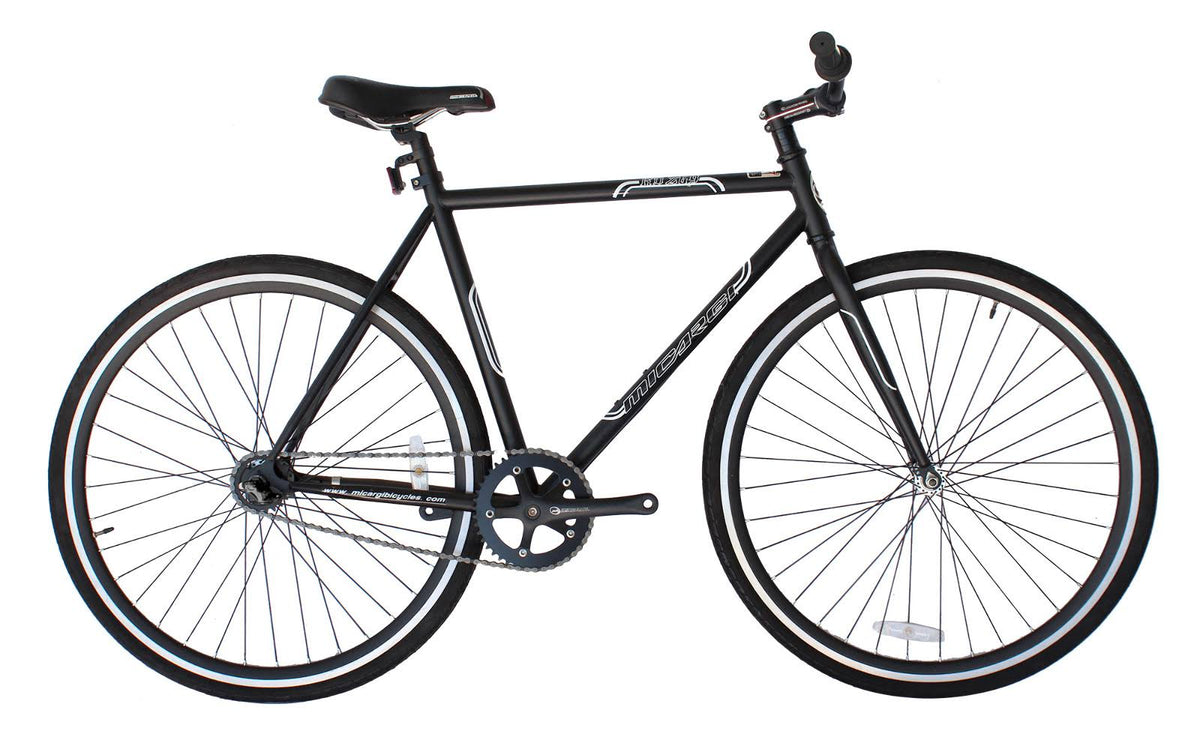 Black 700c 53cm Steel Frame Fixed Bike I199512